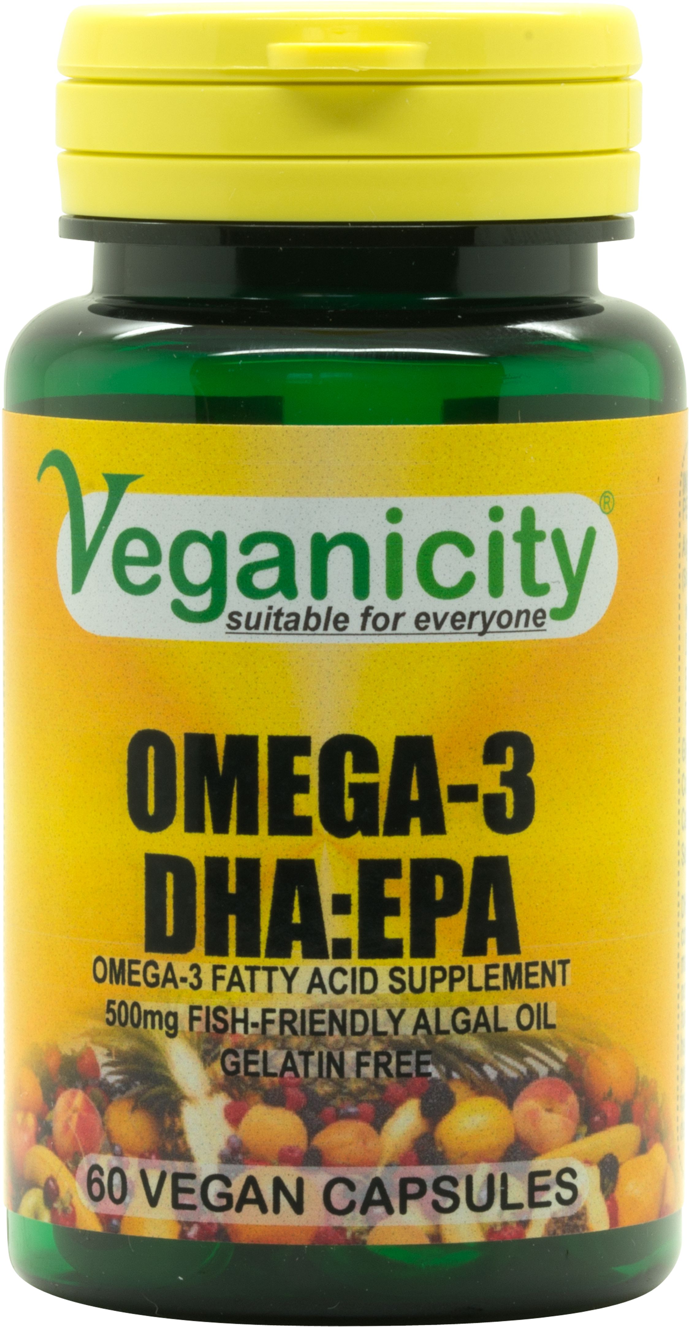 Veganicity > Heart Health > Omega-3 DHA:EPA 500mg